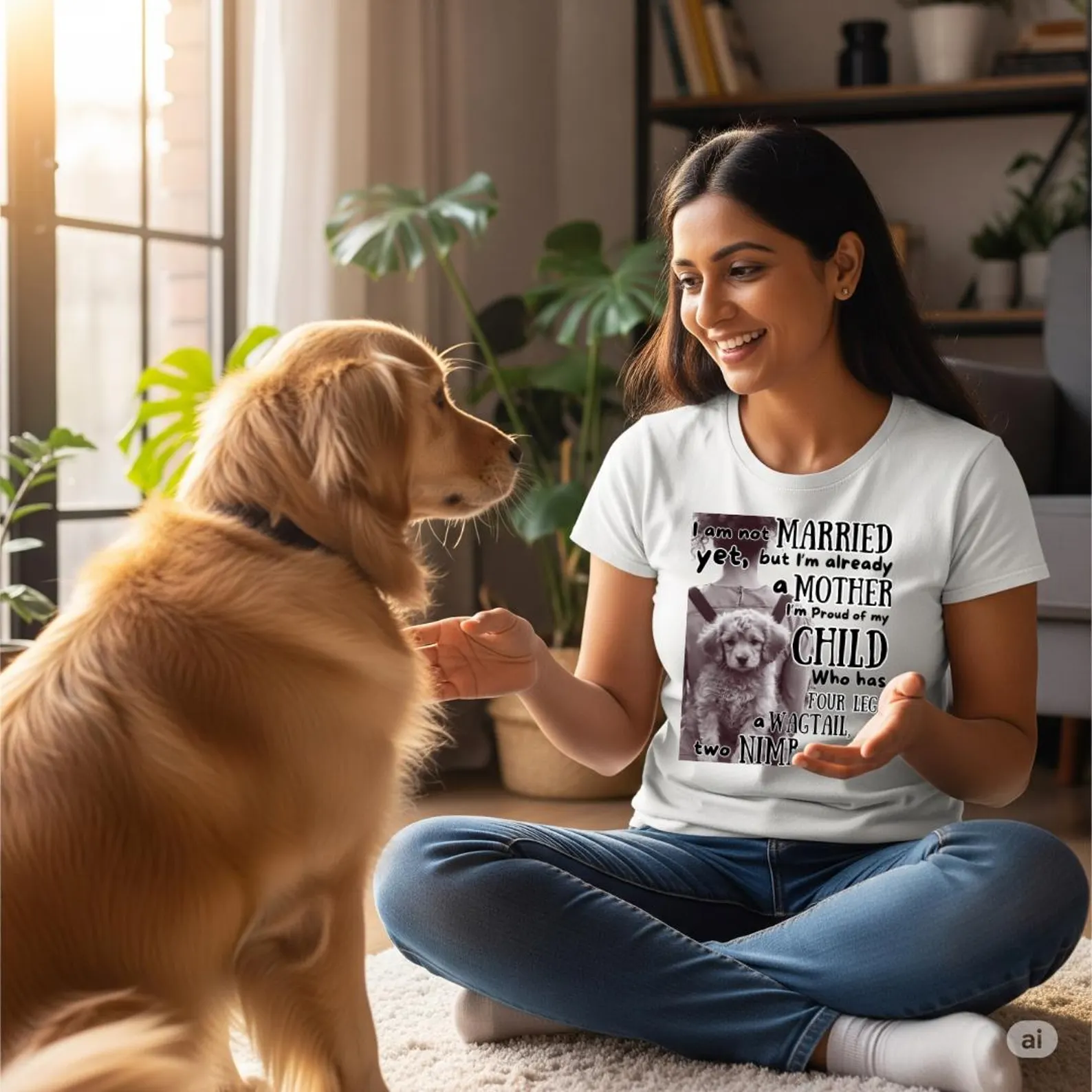 Dog Mom T-Shirt | Funny Puppy Lover Pet Parent Tee